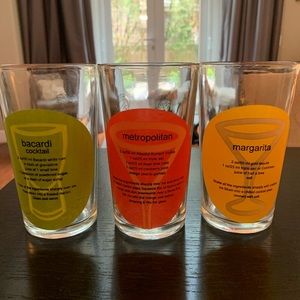 Fun novelty 12.5 oz water glasses (set of 3)